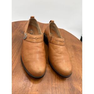 Ariat Leather Slip On Clogs Brown Comfort Shoes Women’s Size 8.5 B